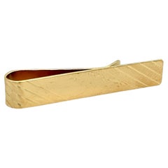 Tiffany & Co Estate Tie Clip 1 10/16 14k Y Gold TIF333
