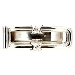 Tiffany & Co Estate Signature X Series Money Clip Sterling Silver TIF1000