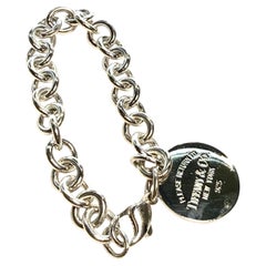Tiffany & Co Estate Return to Tiffany Link Bracelet 7.5" Sterling Silver TIF1009