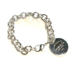 Tiffany & Co Estate Return to Tiffany Link Bracelet 7.5" Sterling Silver TIF1009