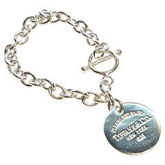Tiffany & Co Estate Return to Tiffany Link Bracelet 7.5" Sterling Silver TIF1011