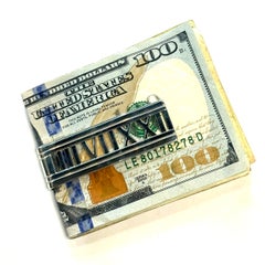 Tiffany & Co Estate Atlas Money Clip Sterling Silver TIF1013