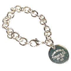 Tiffany & Co Estate Return to Tiffany Link Bracelet 7" Sterling Silver TIF1015