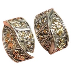 John Hardy 18KT and .925 Silver Jaisalmer Earrings JH122
