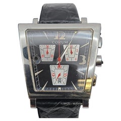 Corum Trapeze Chronograph 40mm Black Date Dial Mens Watch 196.404.20 COR1