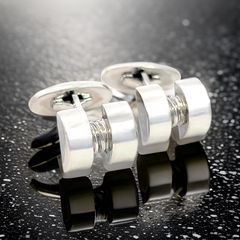 Georg Jensen Estate Gemelli in Argento Sterling 15,4 Grammi GJ38