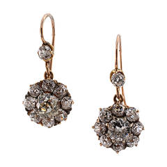 Pendientes Edwardian Diamond Gold
