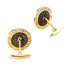 Alexander the Great Silver and Gold Cufflinks