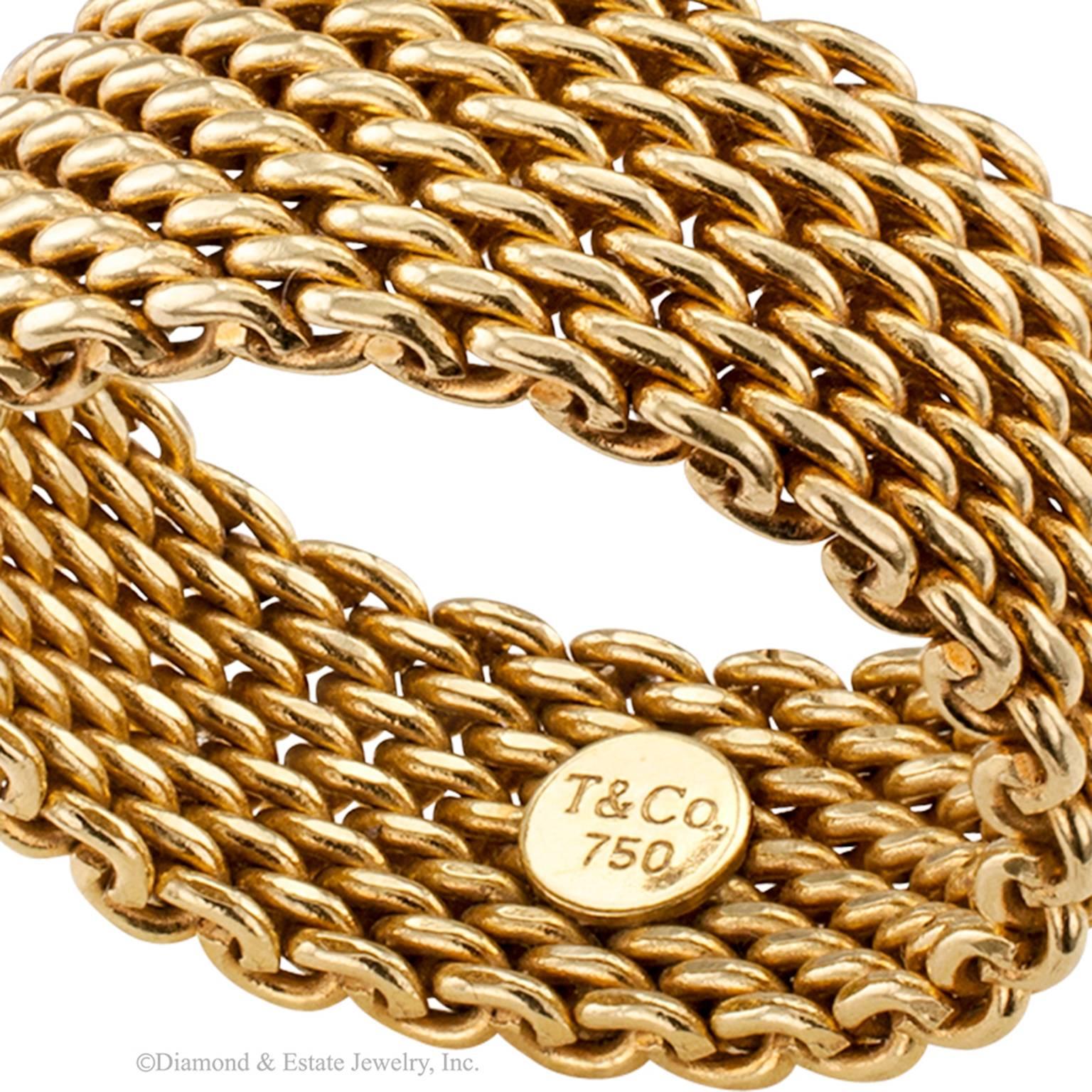 gold woven ring