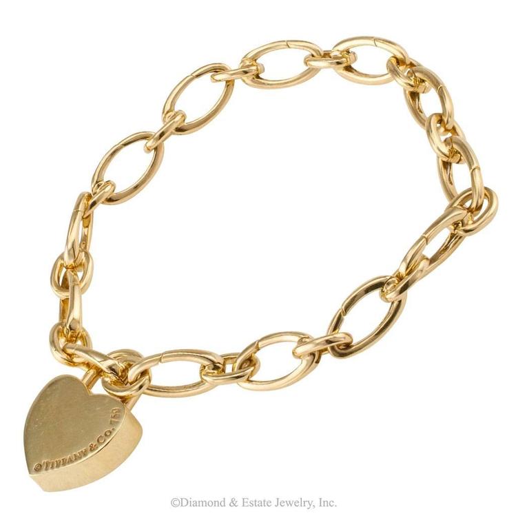 Tiffany And Co Gold Mom Charm Bracelet At 1stdibs Tiffany Mom Charm And Gold Bracelet With