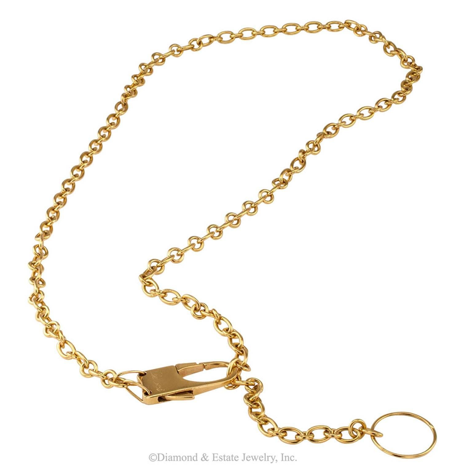 1970s Gucci Long Chain Necklace In Excellent Condition In Los Angeles, CA