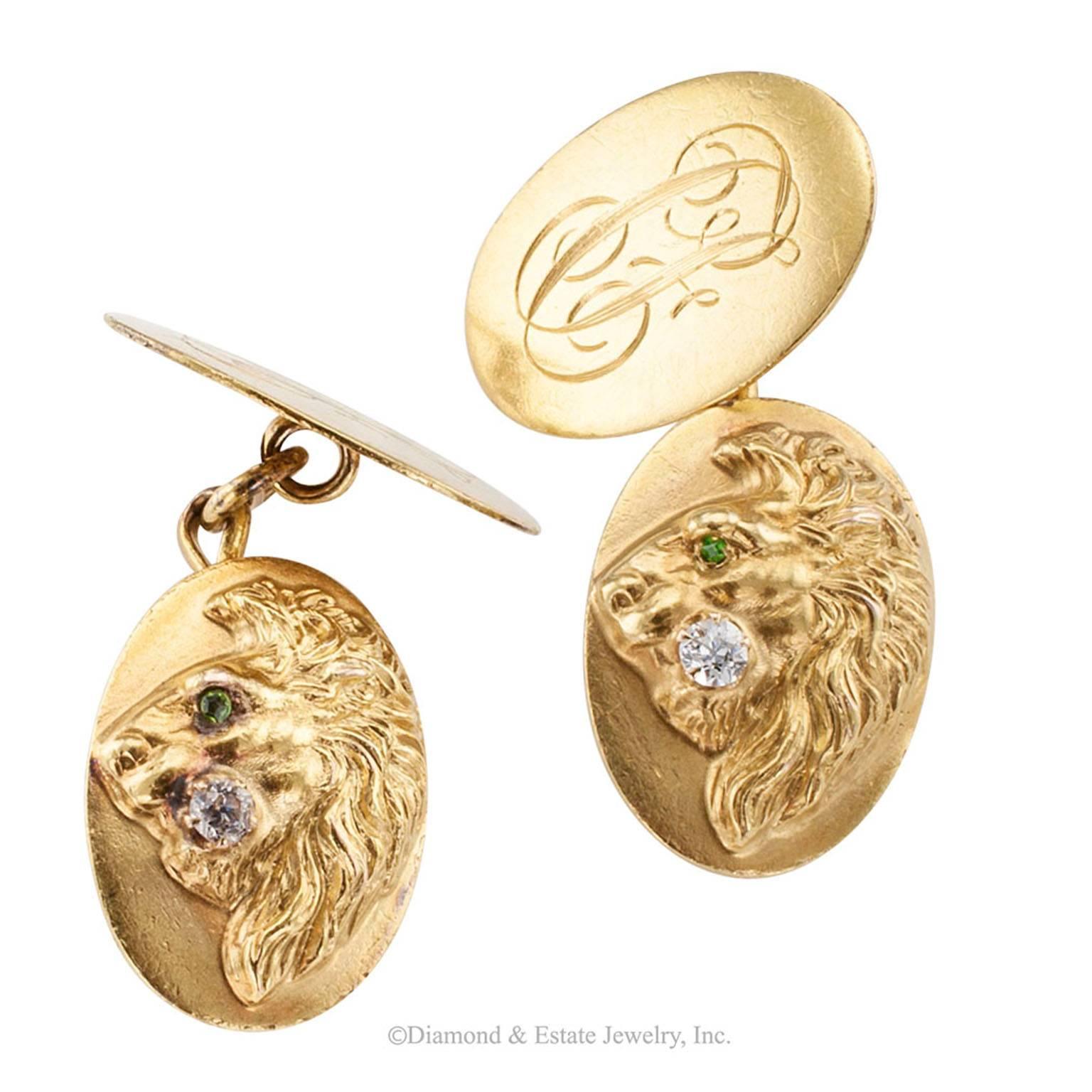 art nouveau cufflinks