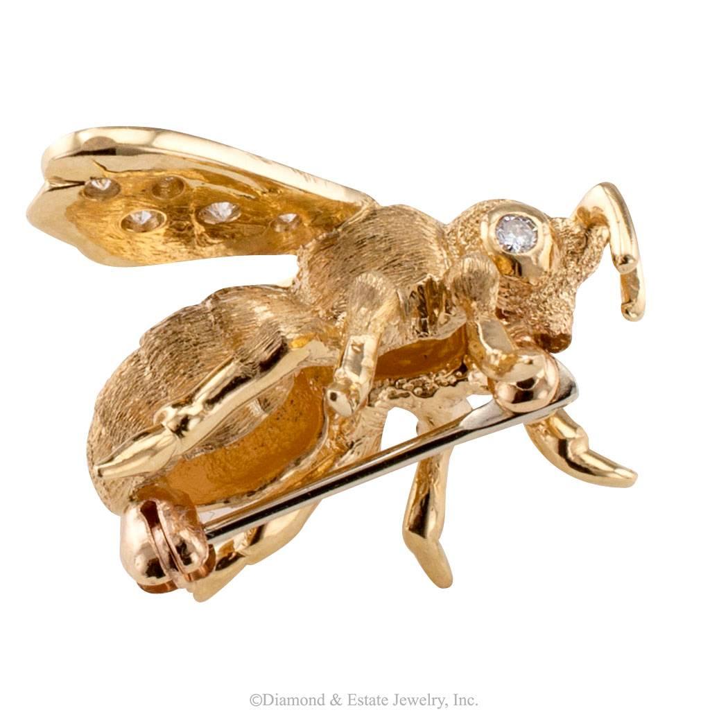 honeybee brooch