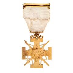 1914 Masonic Scottish Rite Enamel Gold Medal