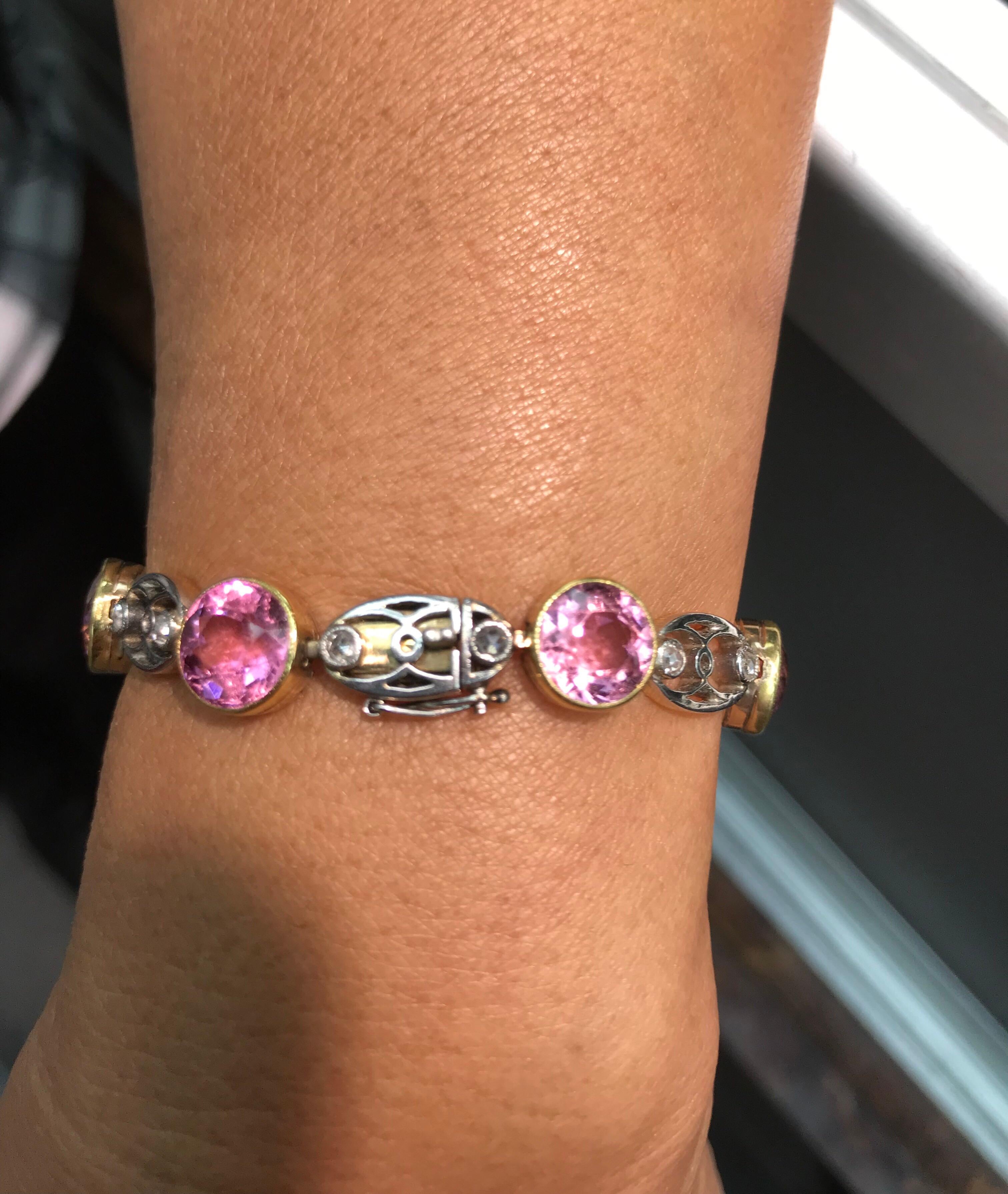tourmaline rose bracelet