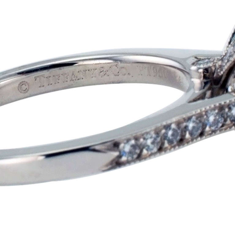 Contemporary Tiffany 1.00 Carat Cushion-Cut Diamond Ring