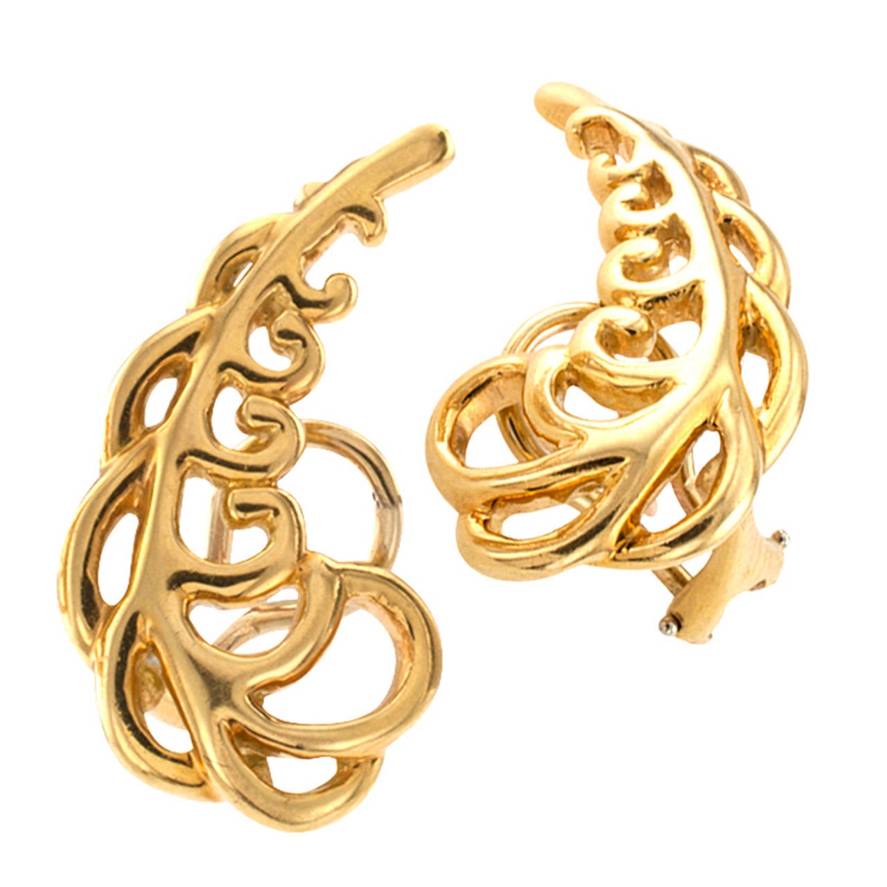 Contemporary Tiffany & Co. Paloma Picasso Gold Earrings