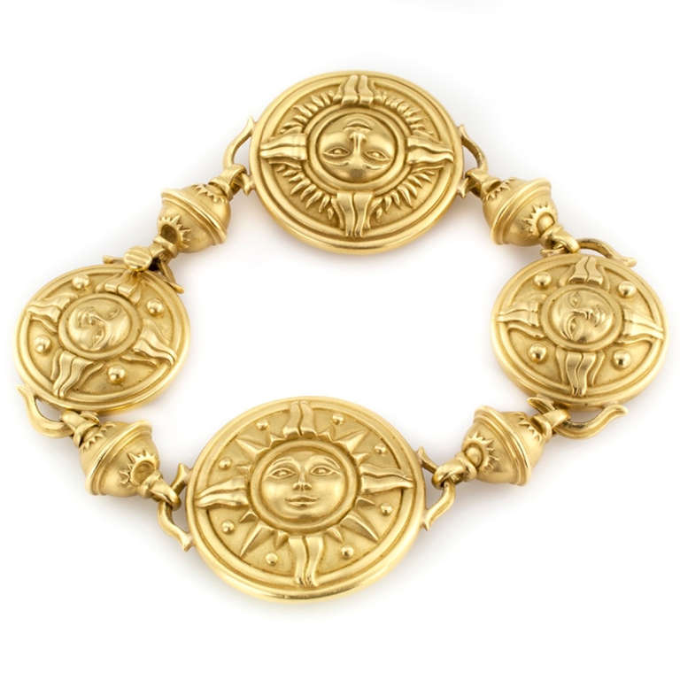 Whimsical Kieselstein-Cord Sunburst Bracelet