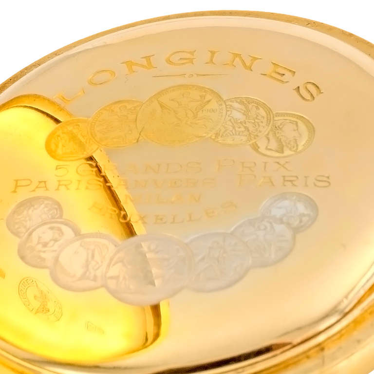 longines gold pocket watch