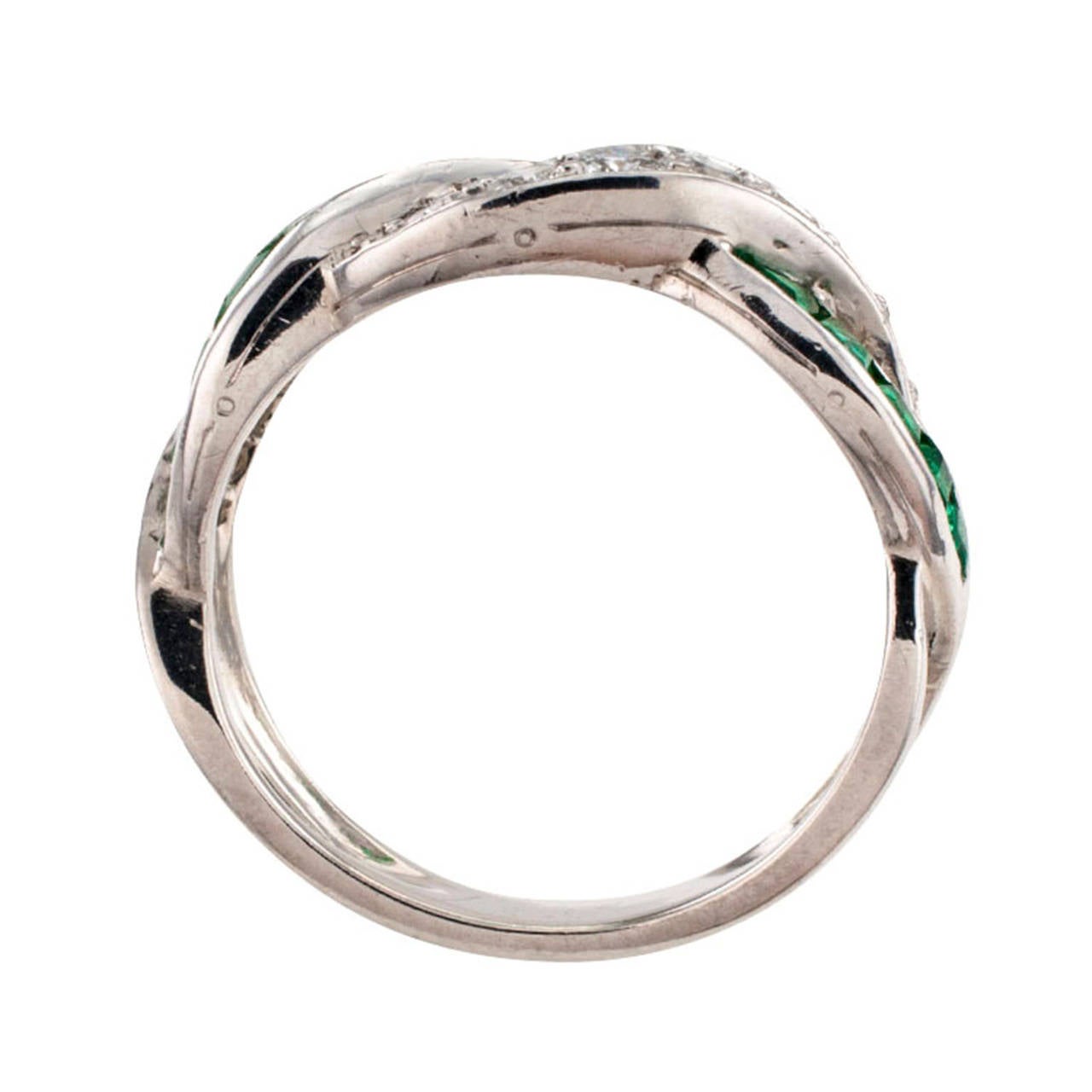 Modern Tiffany & Co. Emerald And Diamond Ring