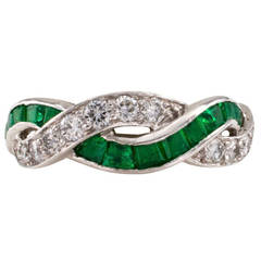 Tiffany & Co. Emerald And Diamond Ring