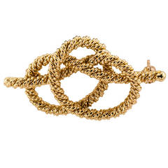Tiffany 
Co. Gold Corded Knot Brooch