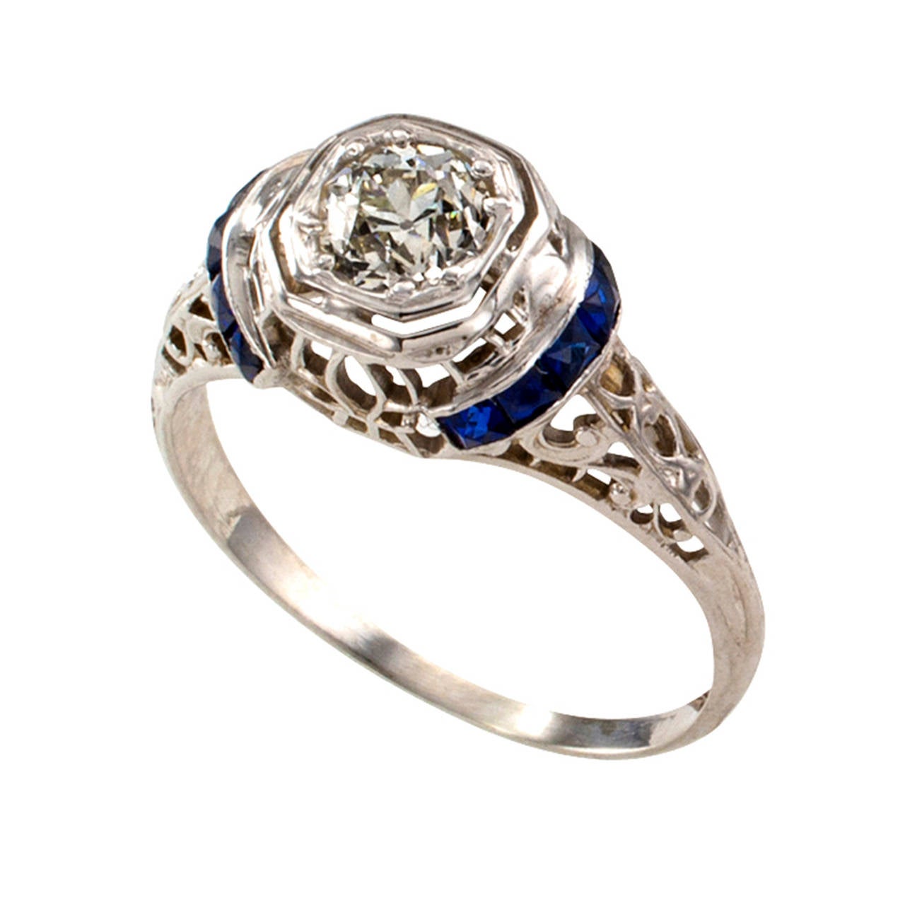 Women's Art Deco Engagement Ring