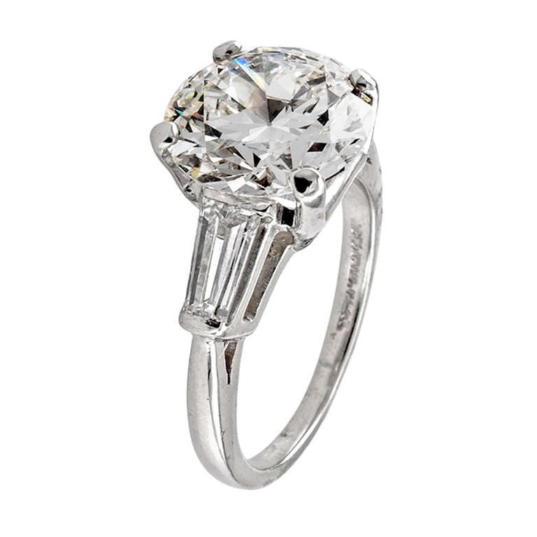 Unique Five Plus Carat Diamond Engagement Ring Set 1