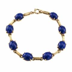 1950s Lapis Lazuli and Gold Bracelet
