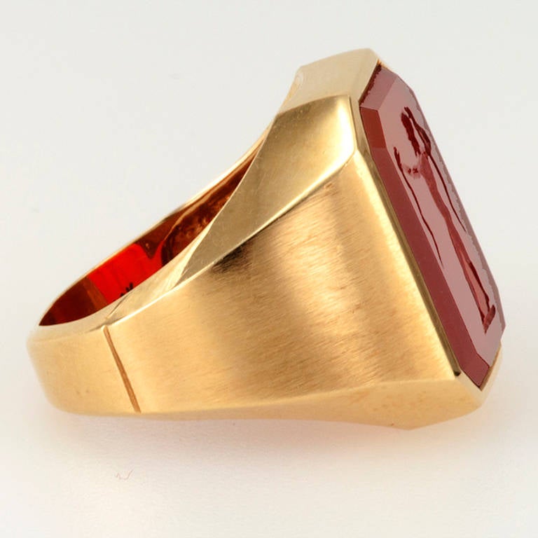 Carnelian Intaglio Ring