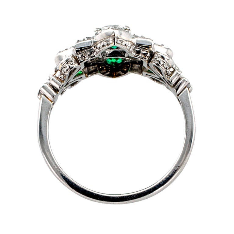 An Edwardian Emerald and Diamond ring