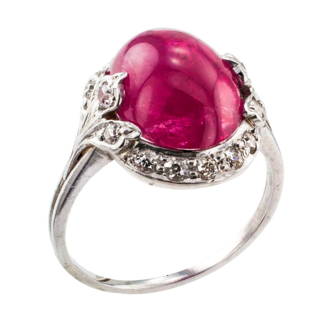 cabochon ring ruby