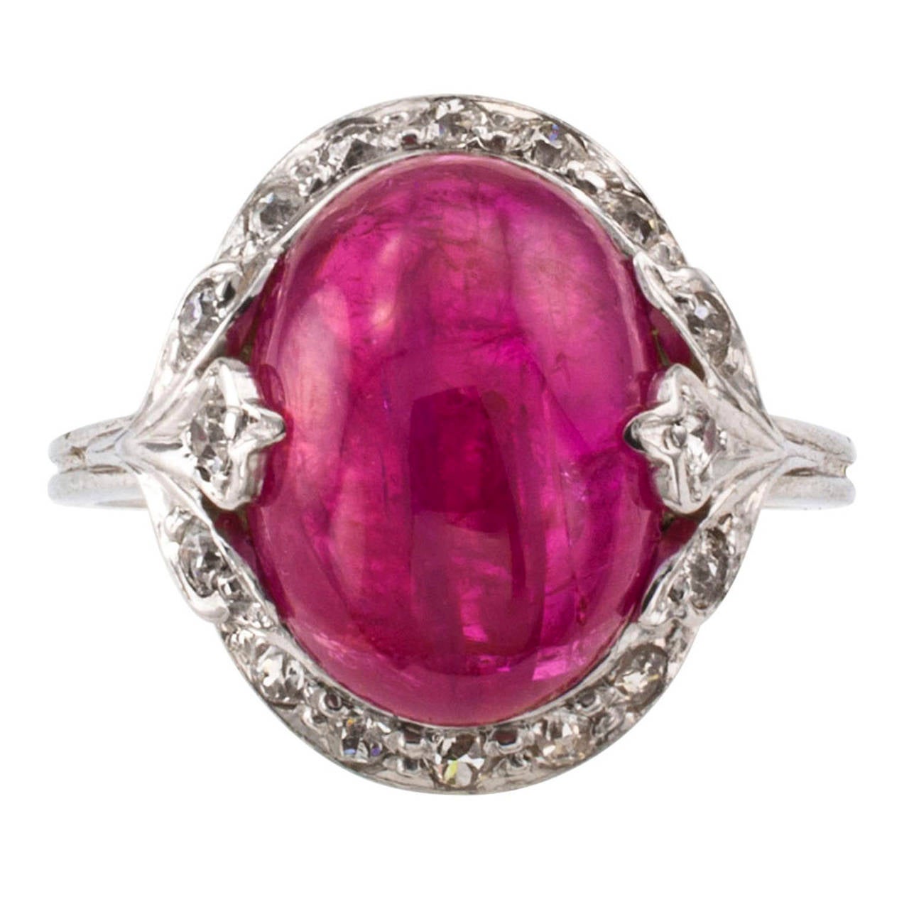 ruby art deco ring