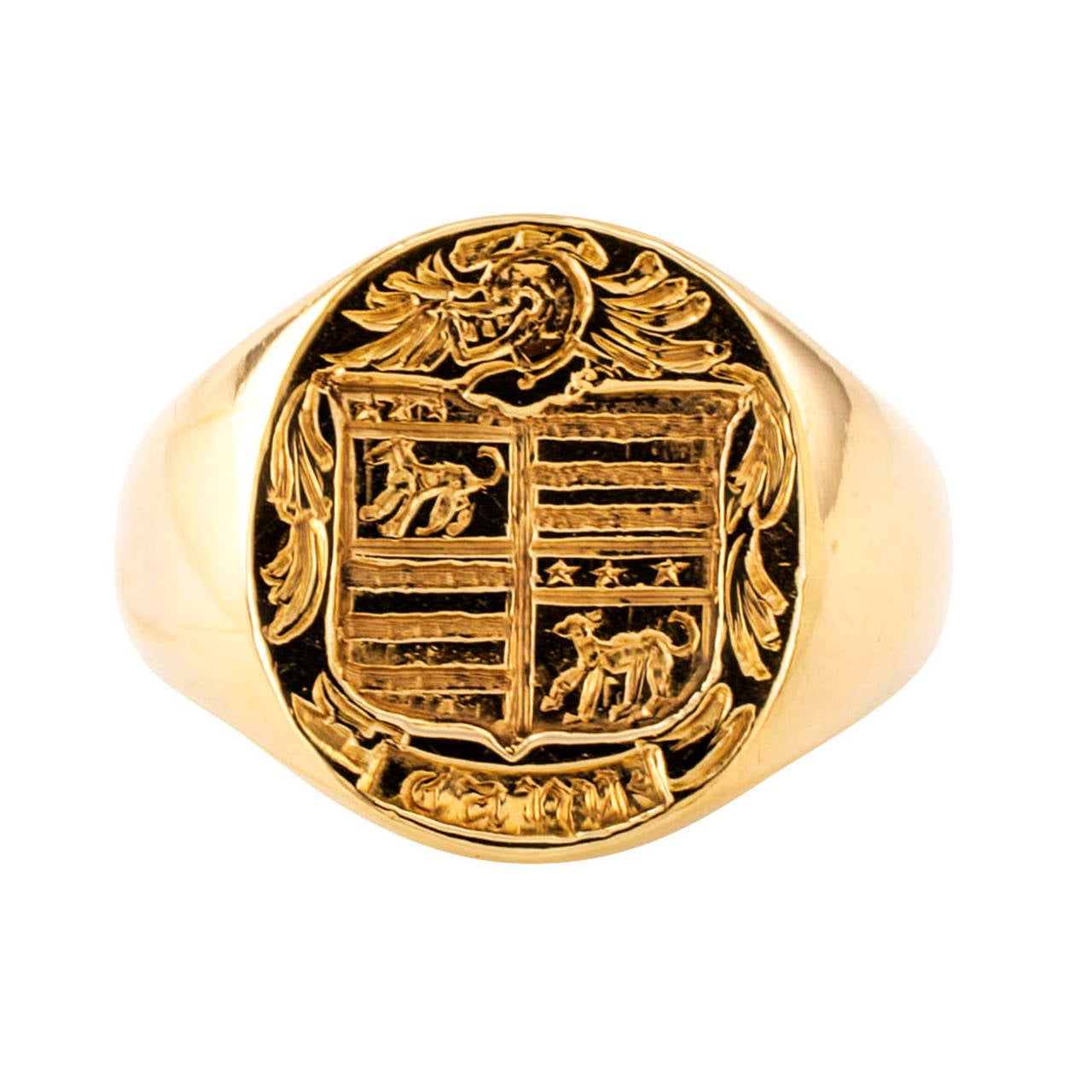 gentleman mens signet ring