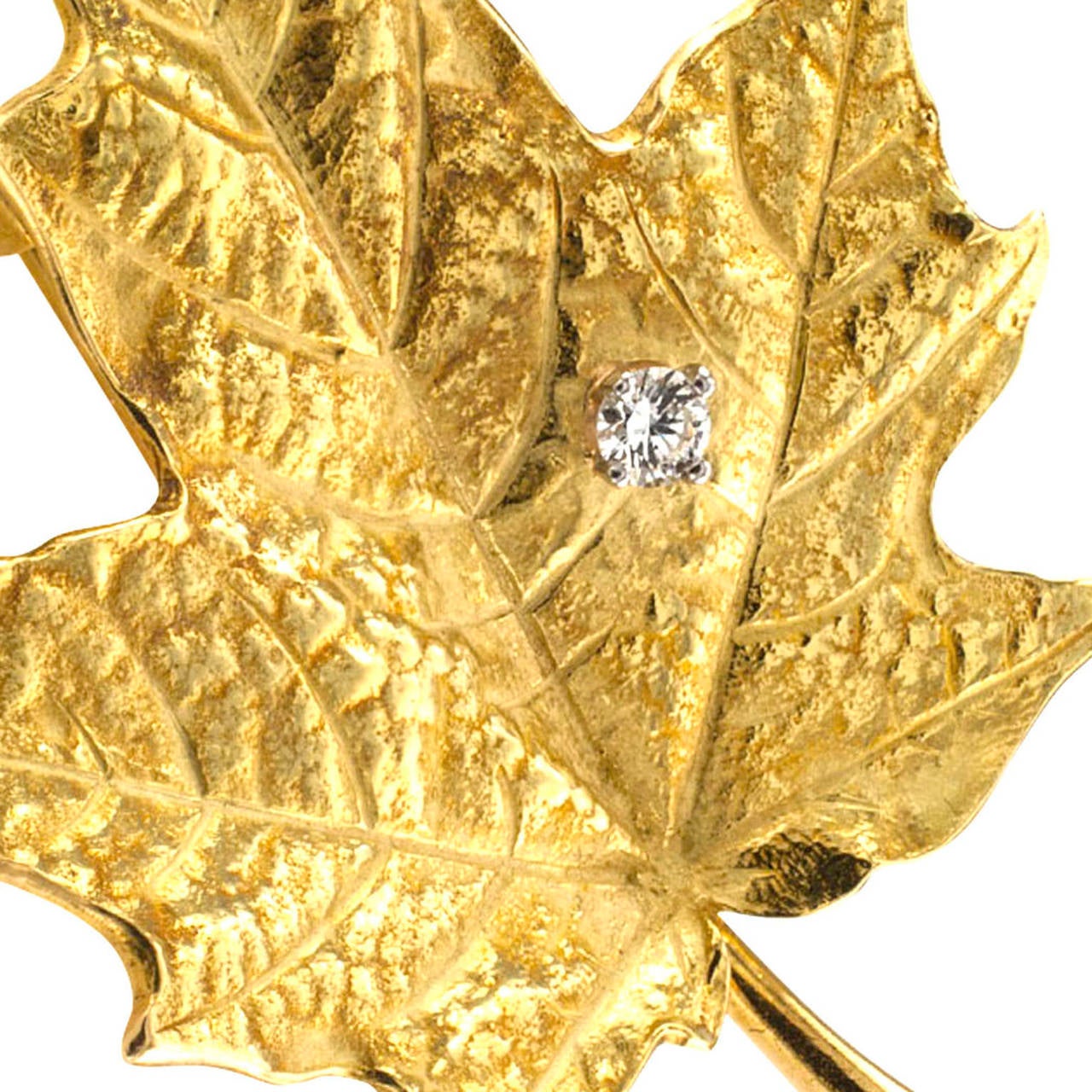 tiffany leaf brooch