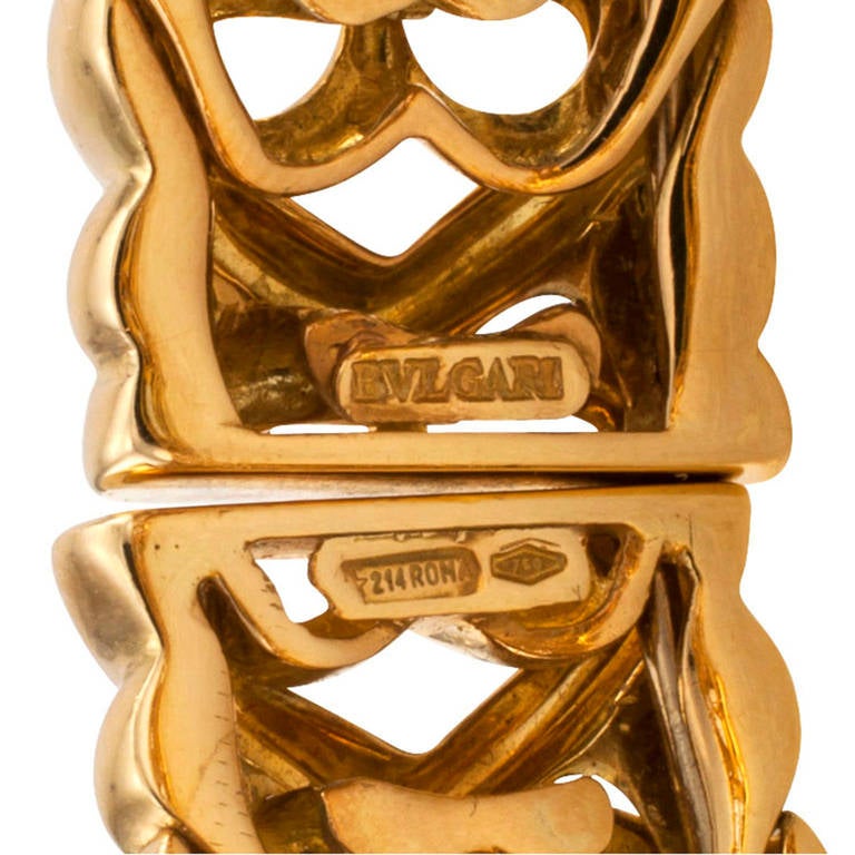 Women's Bulgari Gold Cuff Bracelet