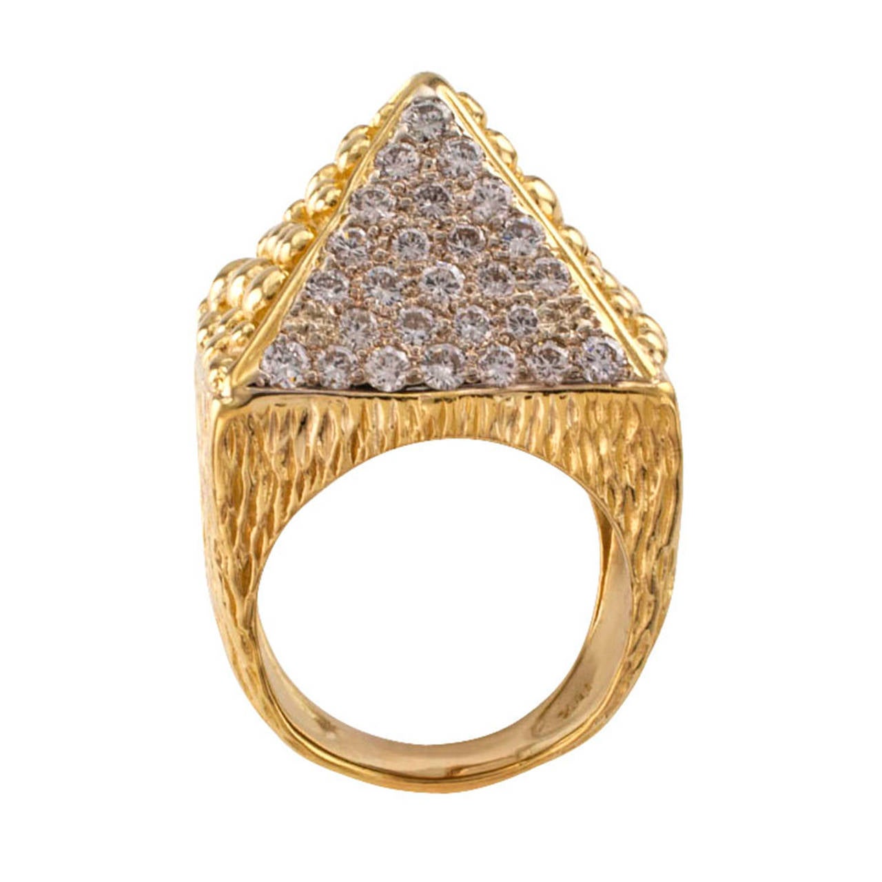 pyramid ring gold