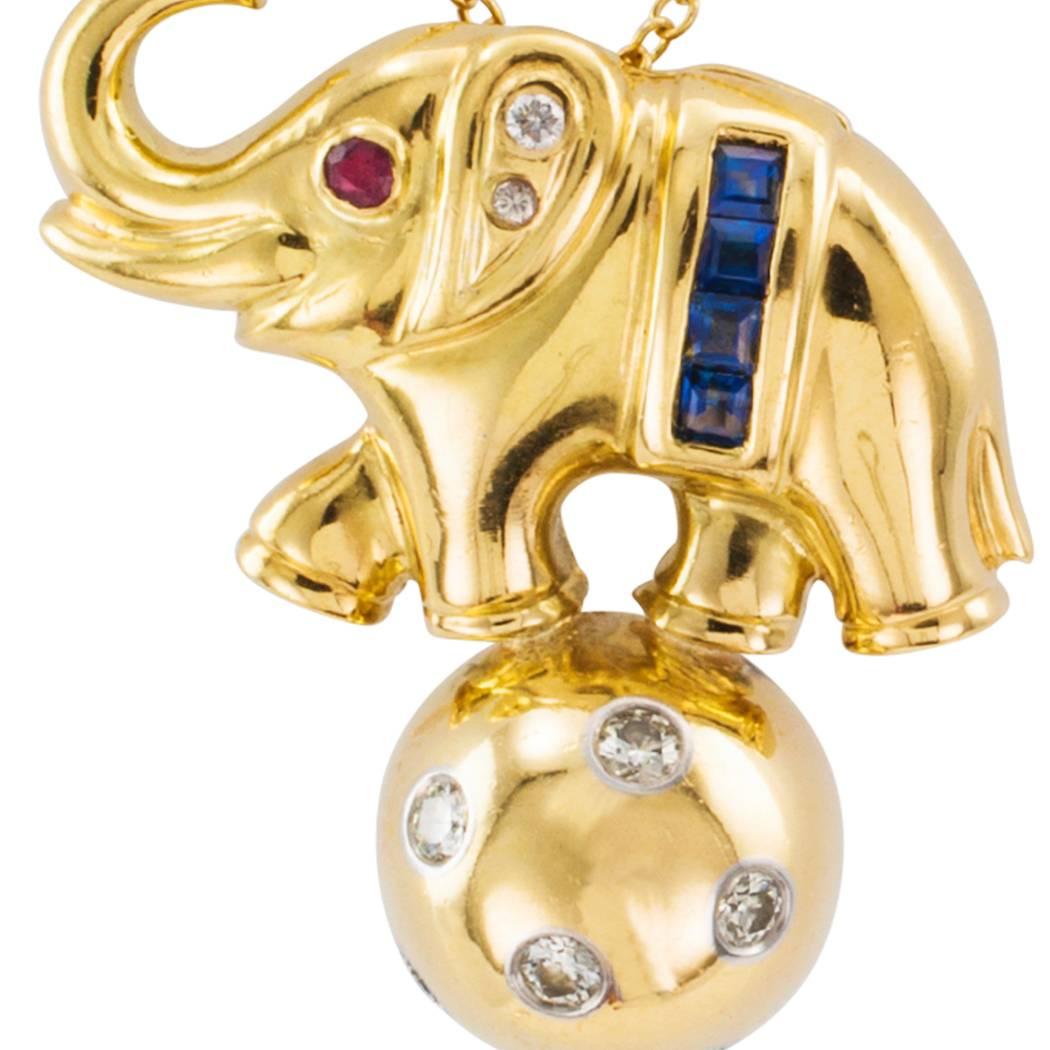 elephant pendant necklace tiffany