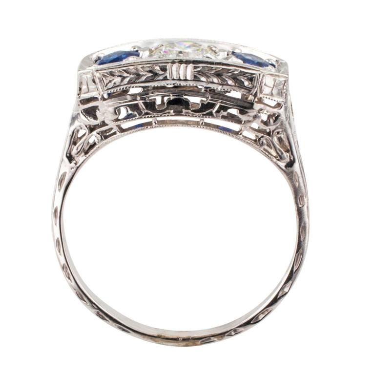 deco rings for sale deco sapphire three engagement ring for sale at 1stdibs deco rings for sale deco sapphire three engagement ring for sale at 1stdibs