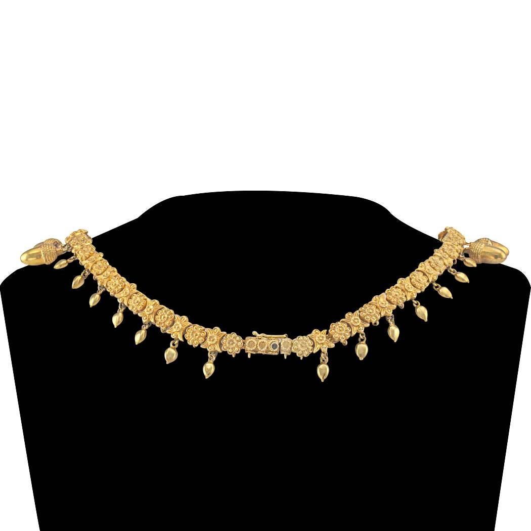 Victorian Antique Gold Acorn Necklace