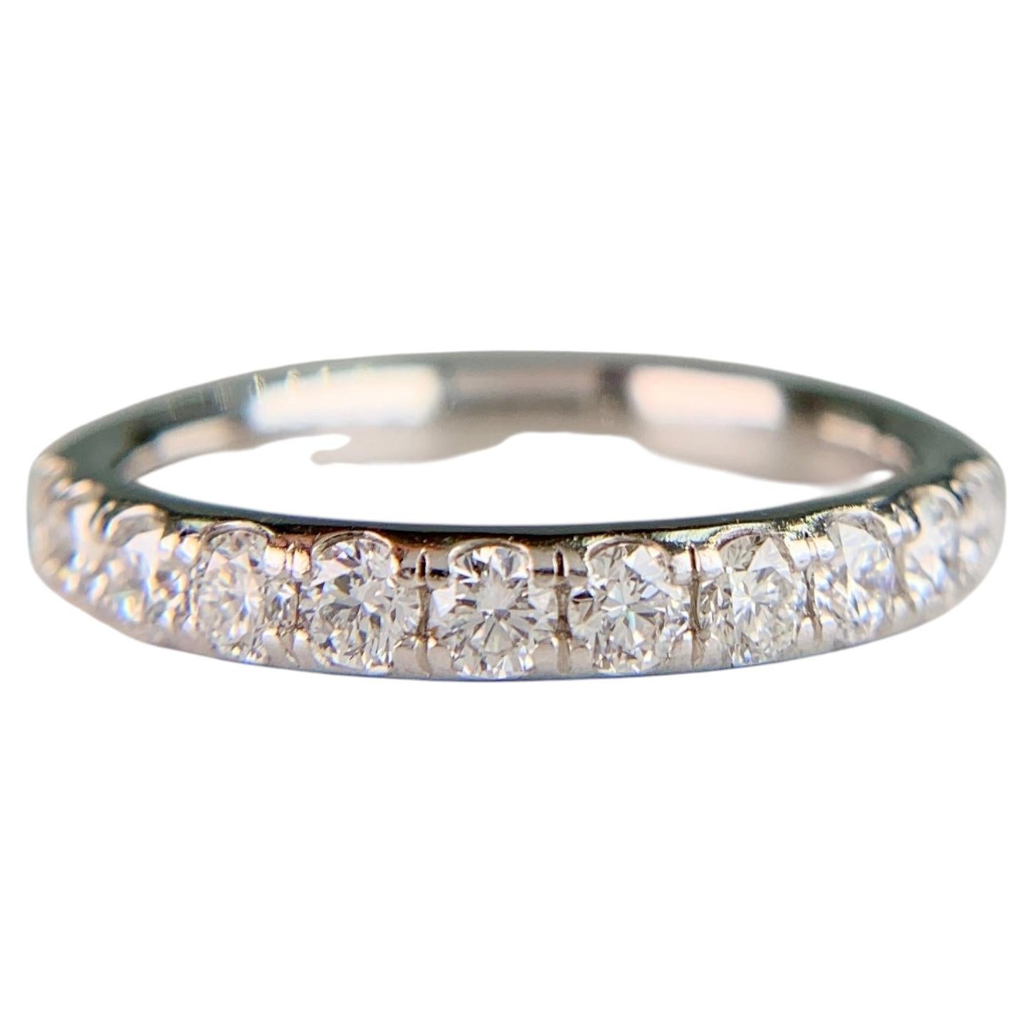 Estate Platinum Diamond Band Ring .70ctw