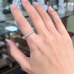 Estate Platinum Diamond Band Ring .70ctw