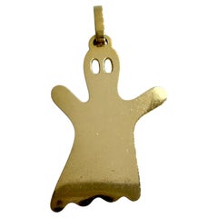 Estate Pomellato Large Ghost Pendant 18k Yellow Gold