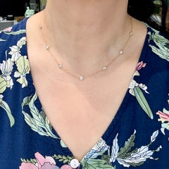18" Diamonds by the Yard Necklace 14k Yellow Gold