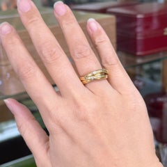 Cartier Constellation Trinity Rolling Band Ring 18k Yellow Gold