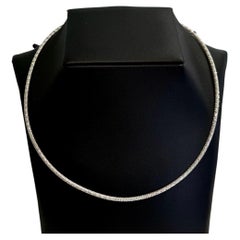 Reversible Two Tone Omega Collar/Choker Necklace 14k Gold