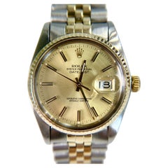 Rolex 16013 Datejust Stainless Steel and 14k 36mm 1979