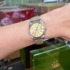 Rolex 16013 Datejust Stainless Steel and 14k 36mm 1979
