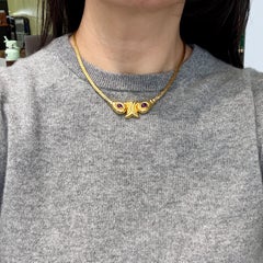 Vintage LALAoUNIS Byzantine Revival Amethyst Necklace 18k Yellow Gold