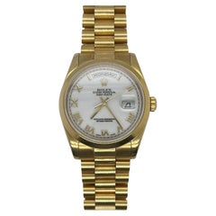 Rolex Day Date 36mm White Dial President Bracelet 118208